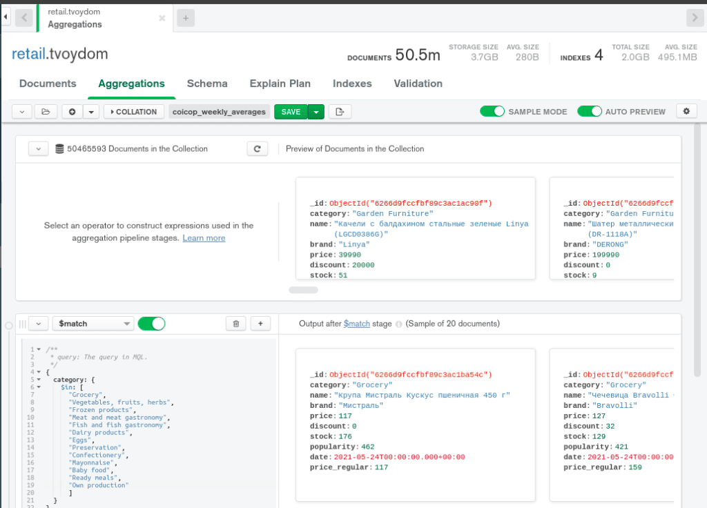 mongodb aggregation match value in list